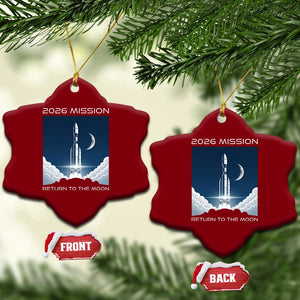 Future Lunar Mission 2026 Ceramic Ornament Rocket Launch Lunar Orbit Space Exploration TS02 Print Your Wear