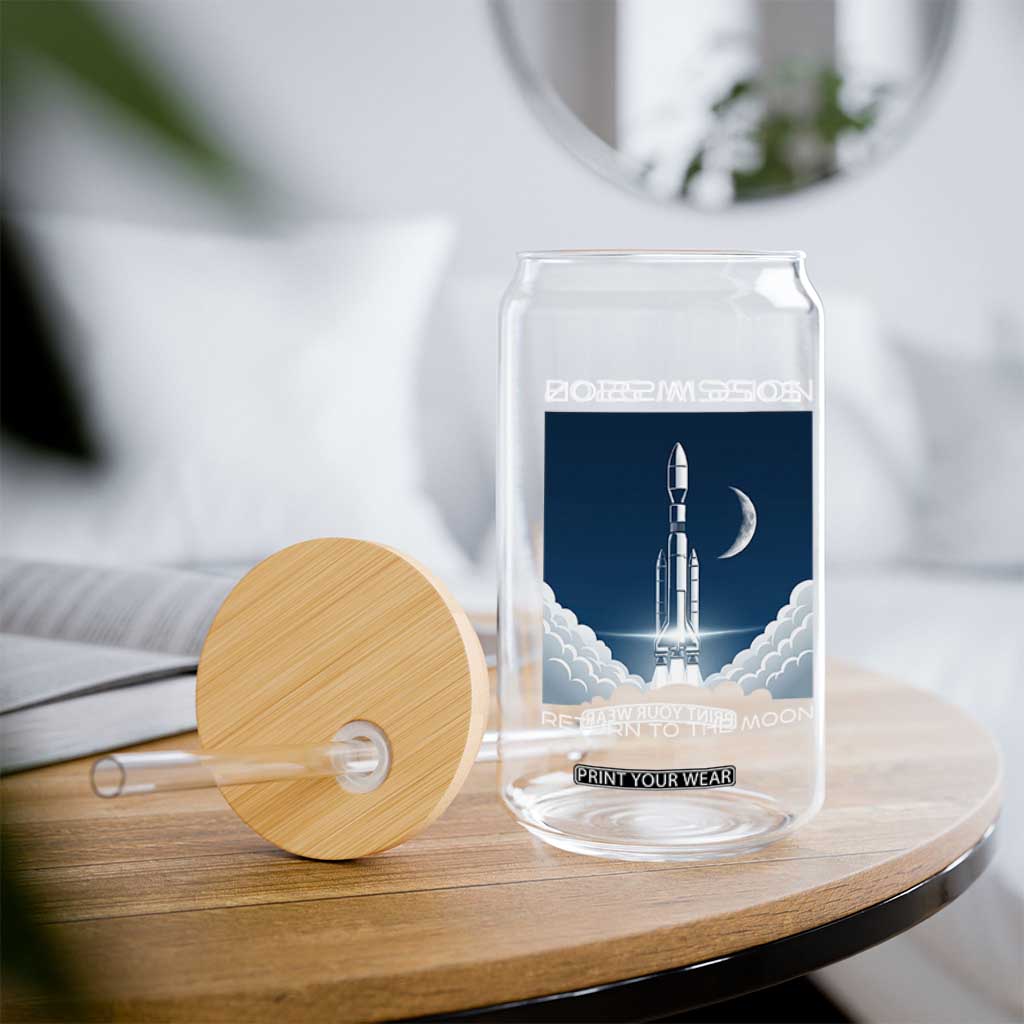 Future Lunar Mission 2026 Glass Can Rocket Launch Lunar Orbit Space Exploration TS02 Print Your Wear