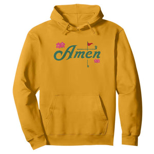 Golf Lover Amen Azalea Graphic Hoodie Augusta Georgia Traditions Golfing Fan TS02 Gold Print Your Wear