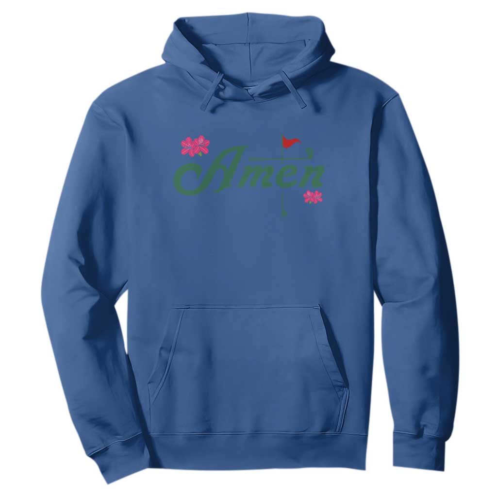 Golf Lover Amen Azalea Graphic Hoodie Augusta Georgia Traditions Golfing Fan TS02 Royal Blue Print Your Wear