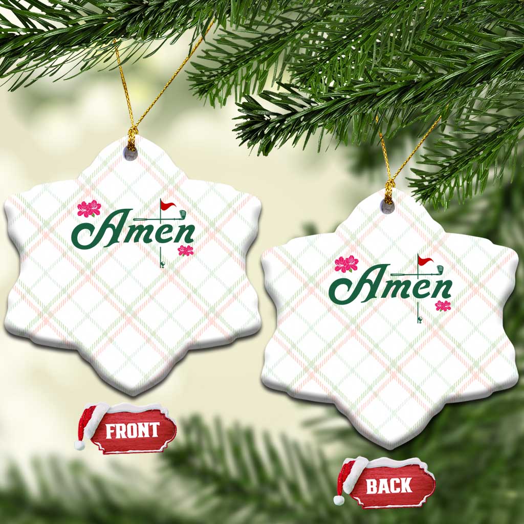 Golf Lover Amen Azalea Graphic Ceramic Ornament Augusta Georgia Traditions Golfing Fan TS02 Print Your Wear