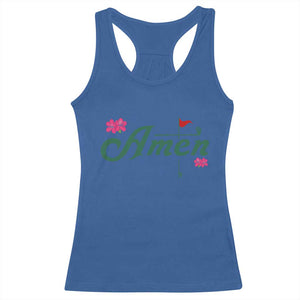 Golf Lover Amen Azalea Graphic Racerback Tank Top Augusta Georgia Traditions Golfing Fan TS02 Royal Blue Print Your Wear