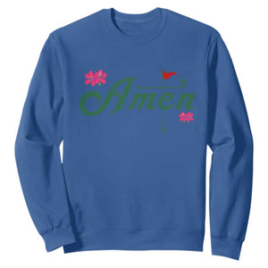 Golf Lover Amen Azalea Graphic Sweatshirt Augusta Georgia Traditions Golfing Fan TS02 Royal Blue Print Your Wear