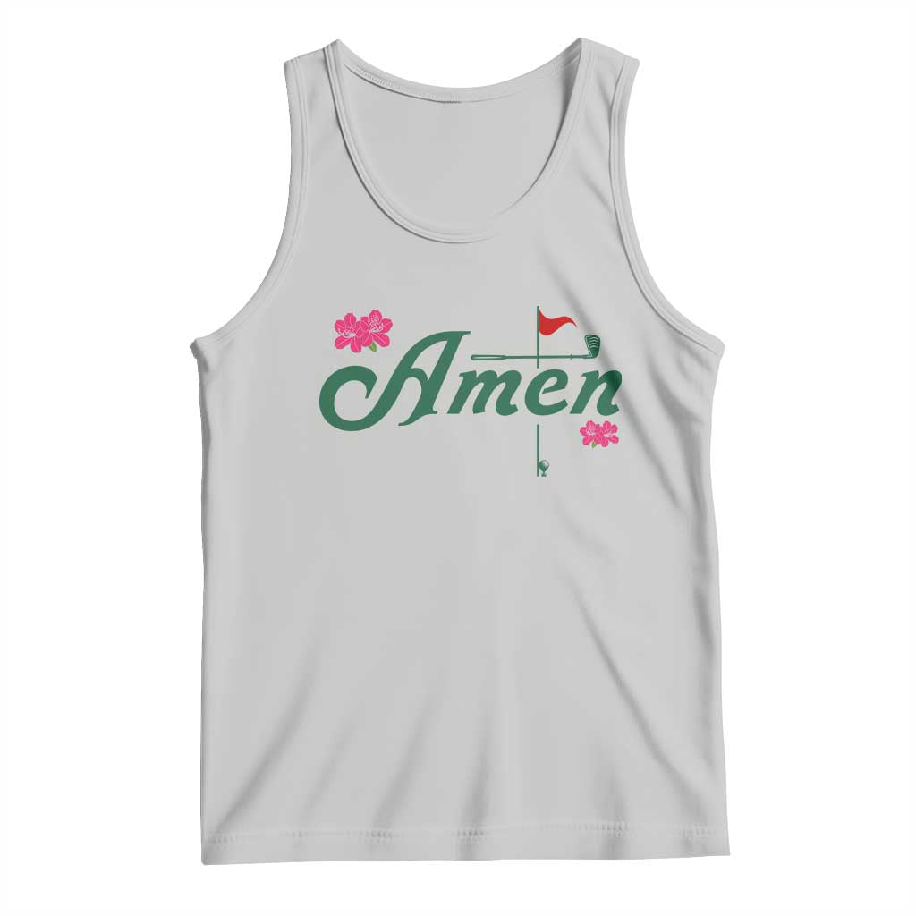 Golf Lover Amen Azalea Graphic Tank Top Augusta Georgia Traditions Golfing Fan TS02 Ash Print Your Wear