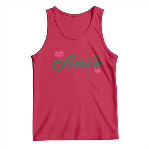 Golf Lover Amen Azalea Graphic Tank Top Augusta Georgia Traditions Golfing Fan TS02 Red Print Your Wear