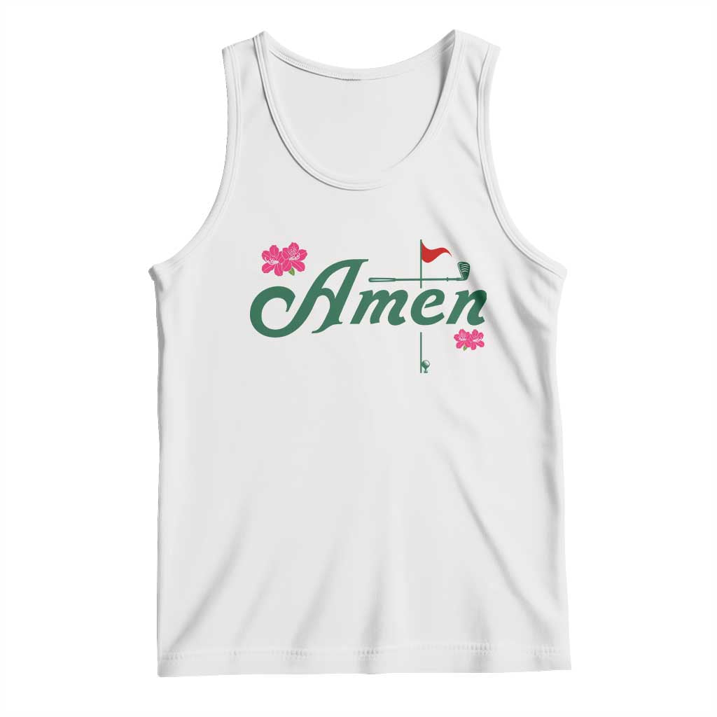 Golf Lover Amen Azalea Graphic Tank Top Augusta Georgia Traditions Golfing Fan TS02 White Print Your Wear
