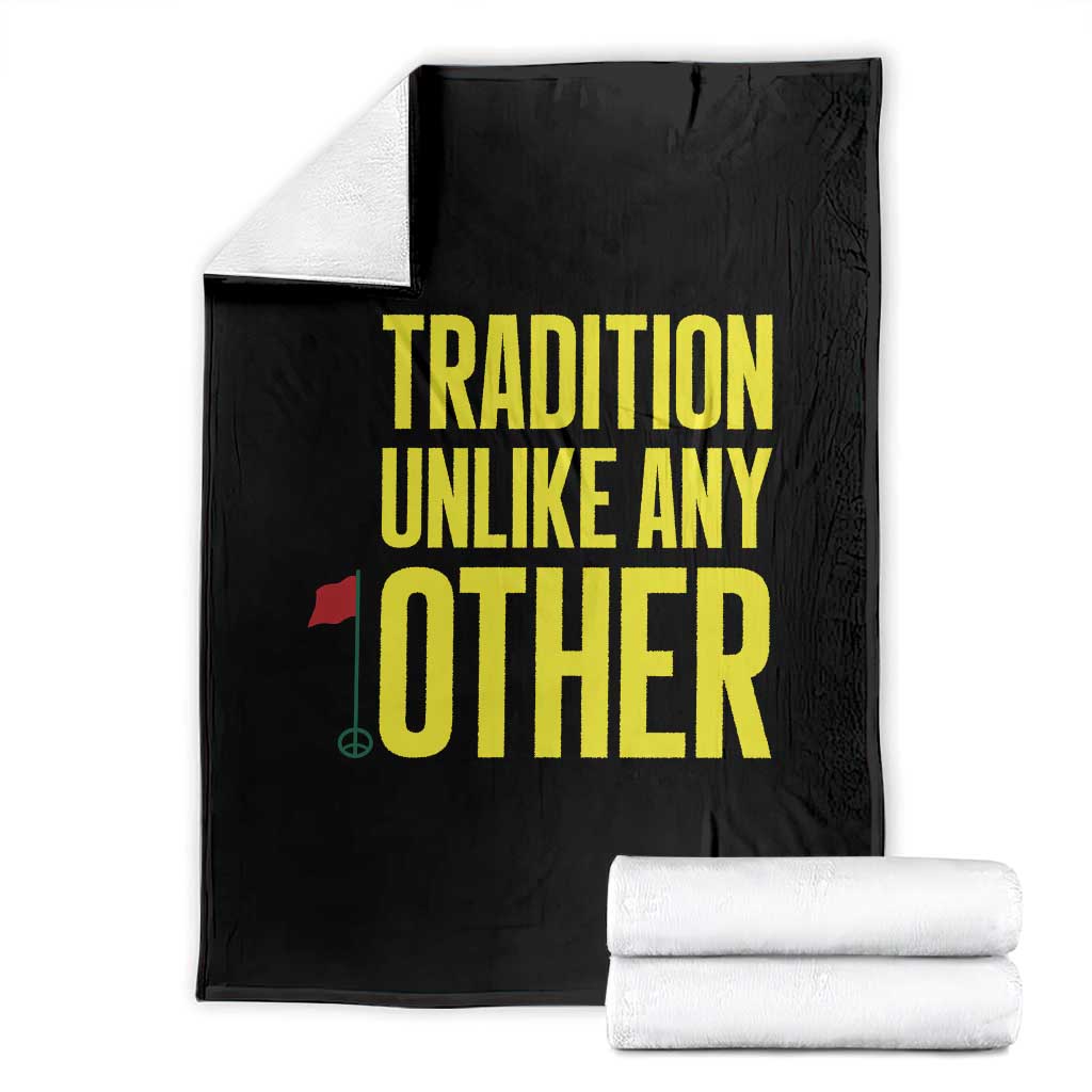 Tradition Unlike Any Other Georgia Golfing Throw Blanket for Golf Lover Augusta Sports TS02 Black Print Your Wear