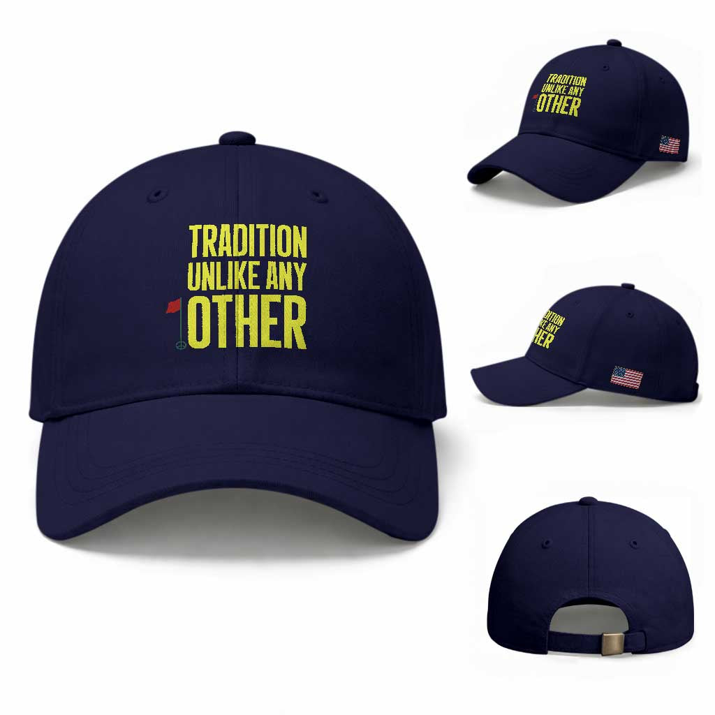 Tradition Unlike Any Other Georgia Golfing Baseball Cap for Golf Lover Augusta Sports TS02 Baseball Cap Universal Fit Dark Blue Print Your Wear