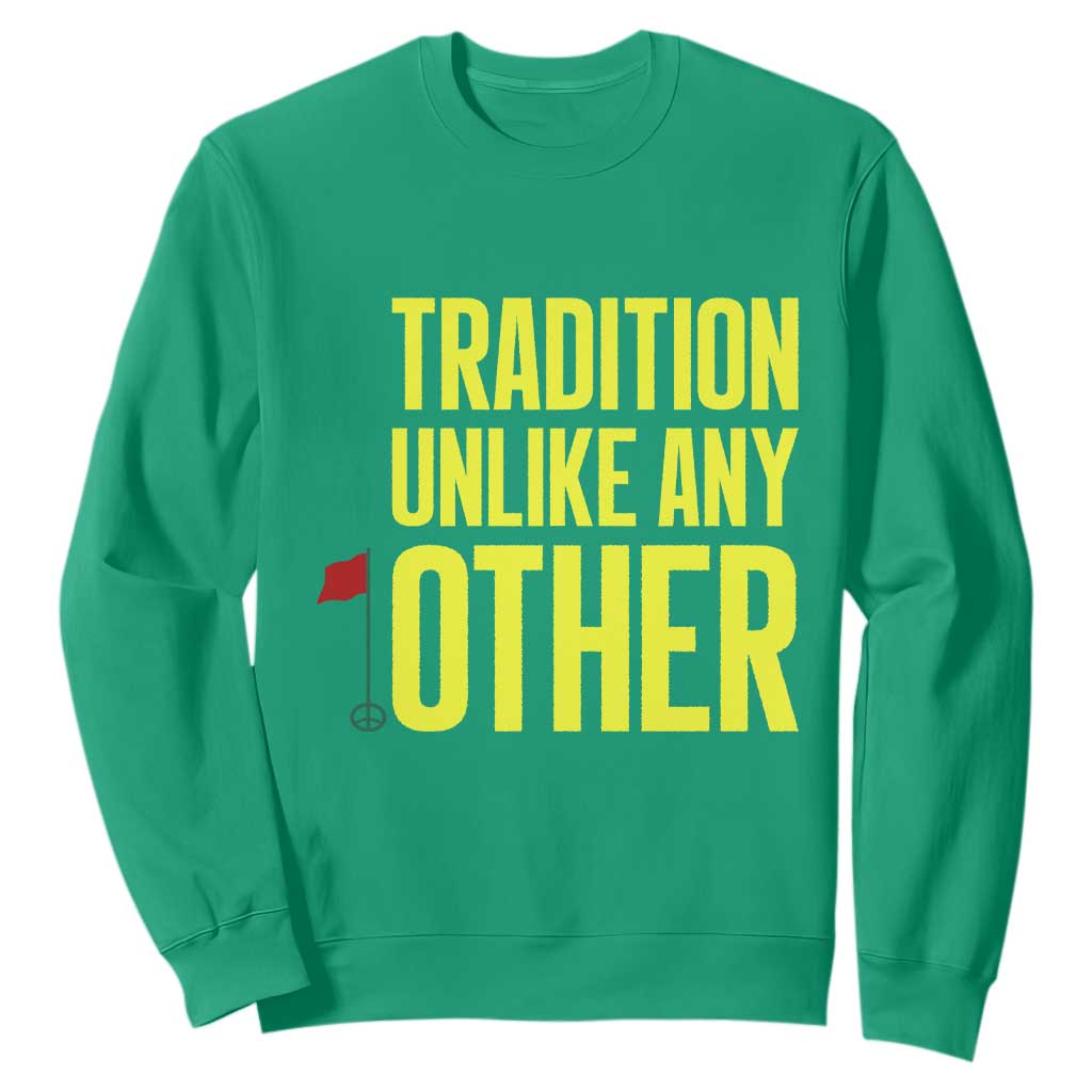 Tradition Unlike Any Other Georgia Golfing Sweatshirt for Golf Lover Augusta Sports TS02 Irish Green Print Your Wear