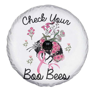 Breast Cancer Awareness Spare Tire Cover Check Your Boo Bees Pink Ribbon Support Squad TS02 Print Your Wear