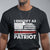 Patriotic T Shirt I Identify As An American Patriot American Flag TS02 Dark Heather Printyourwear