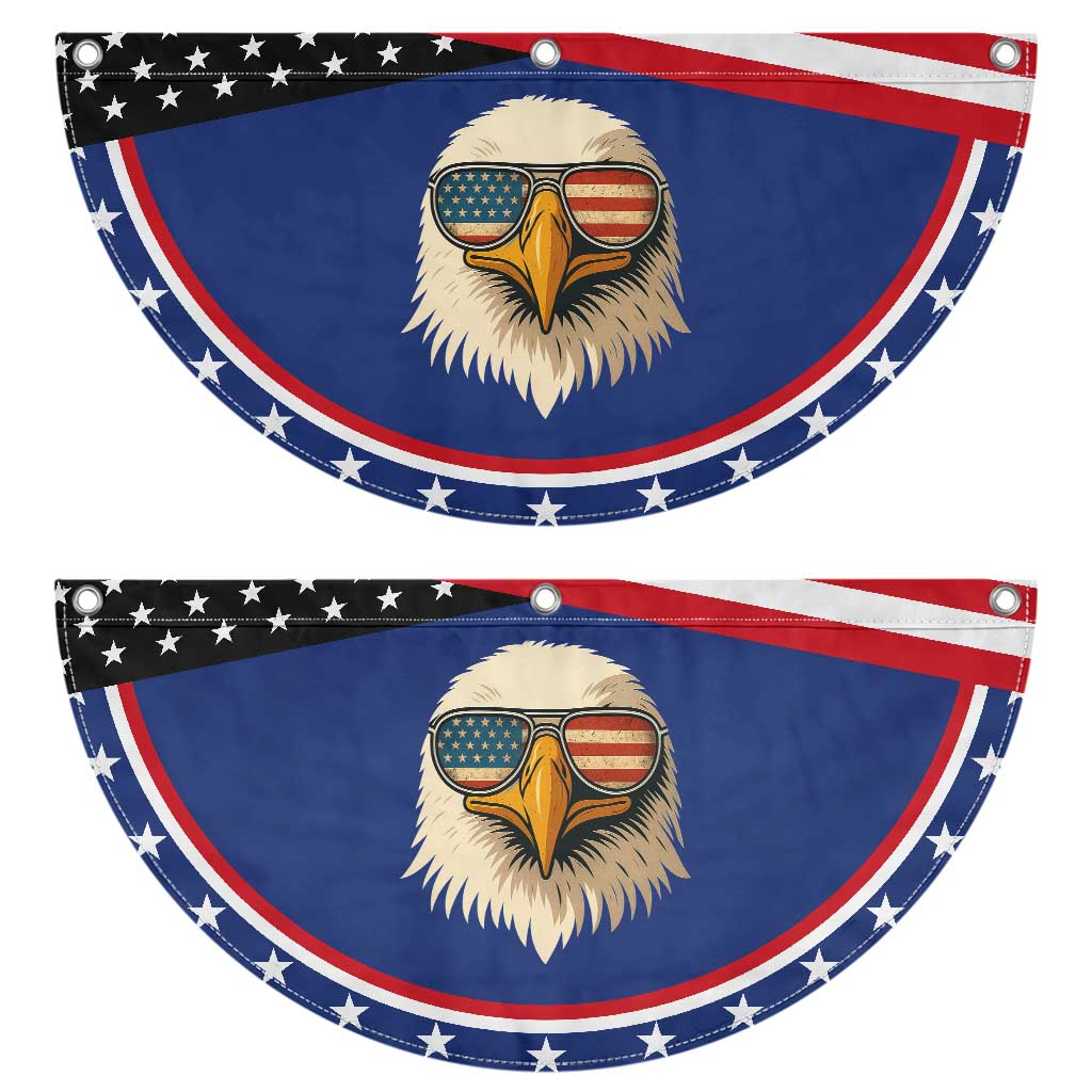 American Bald Eagle Patriotic Fan Flag With Sunglasses USA Flag Vintage TS02 2pcs pack Classic Navy Print Your Wear