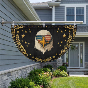 American Bald Eagle Patriotic Fan Flag With Sunglasses USA Flag Vintage TS02 2pcs pack Vintage Black Print Your Wear