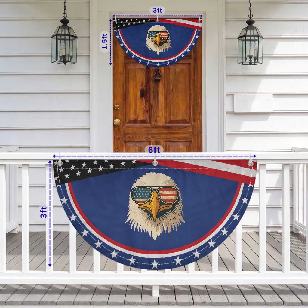American Bald Eagle Patriotic Fan Flag With Sunglasses USA Flag Vintage TS02 Print Your Wear