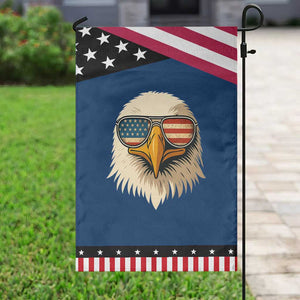 Patriotic Bald Eagle Garden Flag With Sunglasses American Flag Vintage TS02 Classic Blue Black Print Your Wear