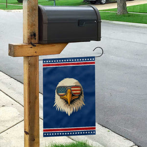 Patriotic Bald Eagle Garden Flag With Sunglasses American Flag Vintage TS02 Classic Blue Red Print Your Wear