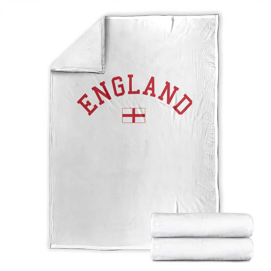 Vintage England Flag Pride Throw Blanket Patriotic St Georges Cross Heritage TS02 White Print Your Wear