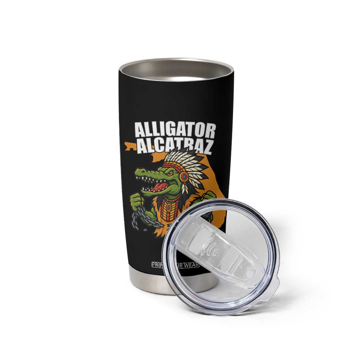 Native Alligator Alcatraz Tumbler Cup Florida Gator Break The Chain TS02 Print Your Wear