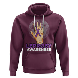 Leprosy Awareness Hoodie TS02 Maroon Printyourwear