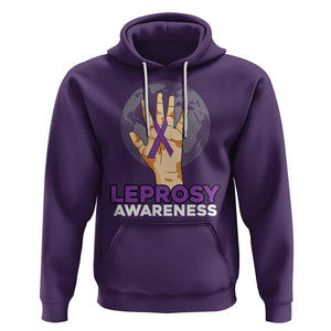 Leprosy Awareness Hoodie TS02 Purple Printyourwear