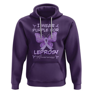 Leprosy Awareness Hoodie I Wear Purple For Leprosy Awareness TS02 Purple Printyourwear