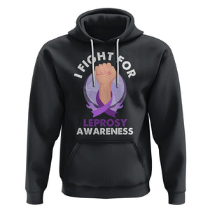 Leprosy Awareness Hoodie I Fight For Leprosy Awareness TS02 Black Printyourwear