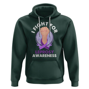 Leprosy Awareness Hoodie I Fight For Leprosy Awareness TS02 Dark Forest Green Printyourwear