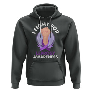 Leprosy Awareness Hoodie I Fight For Leprosy Awareness TS02 Dark Heather Printyourwear