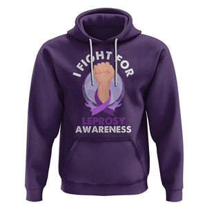 Leprosy Awareness Hoodie I Fight For Leprosy Awareness TS02 Purple Printyourwear