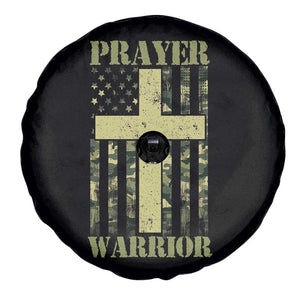 Christian Patriotic Spare Tire Cover Prayer Warrior Camo American Flag Bible Verse Faith Jesus TS02 Print Your Wear