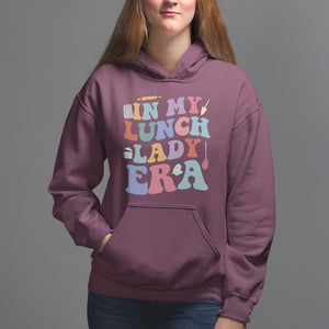 In My Lunch Lady Era Welcome Back To School Lunch Lady Life Hoodie TS02 Maroon Printyourwear