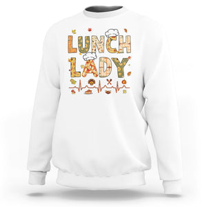 Welcome Back To School Cafeteria Crew Lunch Lady Sweatshirt TS02 White Printyourwear