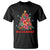 Tropical Hawaiian Hibiscus Christmas Tree Mele Kalikimaka T Shirt TS02 Black Printyourwear