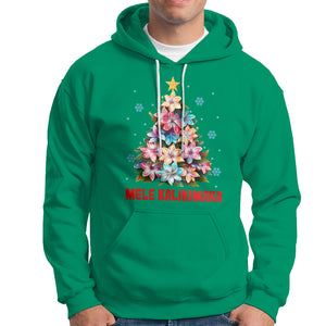 Tropical Hawaiian Plumeria Christmas Tree Mele Kalikimaka Hoodie TS02 Irish Green Printyourwear