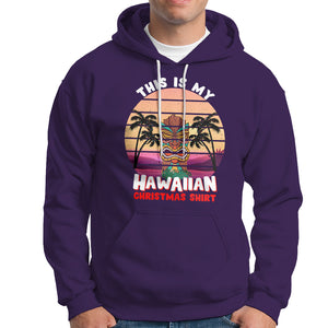 This Is My Hawaiian Christmas Shirt Retro Tropical Xmas Hawaii Tiki Hoodie TS02 Purple Printyourwear