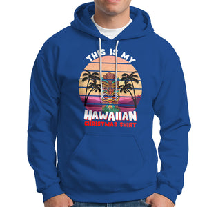 This Is My Hawaiian Christmas Shirt Retro Tropical Xmas Hawaii Tiki Hoodie TS02 Royal Blue Printyourwear