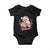 Retro Pink Santa Baby Onesie Tis The Season Feliz Navidad Latin America Mexican Christmas TS02 Black Print Your Wear