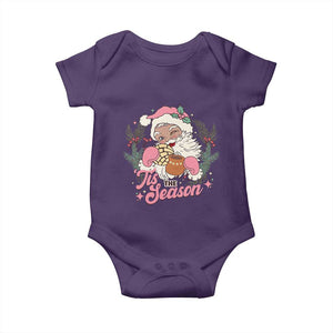 Retro Pink Santa Baby Onesie Tis The Season Feliz Navidad Latin America Mexican Christmas TS02 Purple Print Your Wear