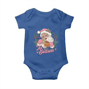 Retro Pink Santa Baby Onesie Tis The Season Feliz Navidad Latin America Mexican Christmas TS02 Royal Blue Print Your Wear