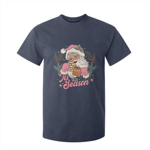 Retro Pink Santa T Shirt For Kid Tis The Season Feliz Navidad Latin America Mexican Christmas TS02 Navy Print Your Wear