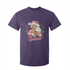 Retro Pink Santa T Shirt For Kid Tis The Season Feliz Navidad Latin America Mexican Christmas TS02 Purple Print Your Wear