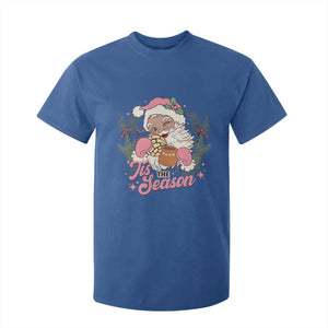 Retro Pink Santa T Shirt For Kid Tis The Season Feliz Navidad Latin America Mexican Christmas TS02 Royal Blue Print Your Wear