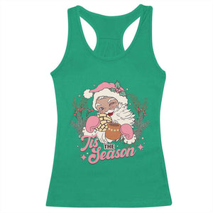 Retro Pink Santa Racerback Tank Top Tis The Season Feliz Navidad Latin America Mexican Christmas TS02 Irish Green Print Your Wear