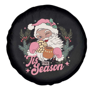 Retro Pink Santa Spare Tire Cover Tis The Season Feliz Navidad Latin America Mexican Christmas TS02 Print Your Wear