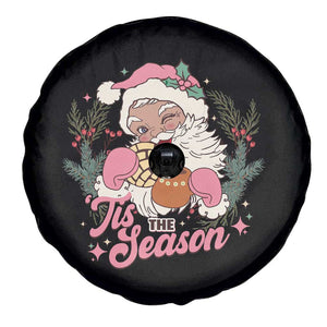 Retro Pink Santa Spare Tire Cover Tis The Season Feliz Navidad Latin America Mexican Christmas TS02 Print Your Wear