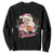 Retro Pink Santa Sweatshirt Tis The Season Feliz Navidad Latin America Mexican Christmas TS02 Black Print Your Wear