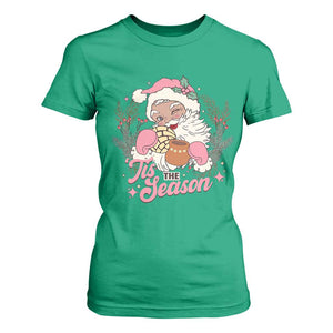 Retro Pink Santa T Shirt For Women Tis The Season Feliz Navidad Latin America Mexican Christmas TS02 Irish Green Print Your Wear