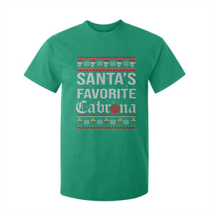 Funny Mexican Ugly Christmas T Shirt For Kid Santa's Favorite Cabrona Xmas Party Gift TS02 Irish Green Print Your Wear