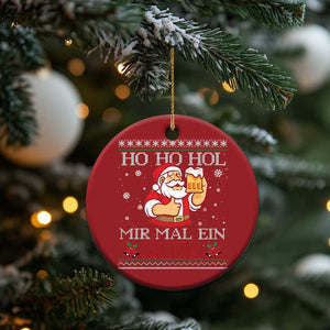 Funny Mexican Santa Drinking Christmas Ornament Ho Ho Hol Mir Mal Ein Bier Hold Me A Beer Xmas Party TS02 Print Your Wear