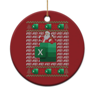 Funny Xmas Accountant Christmas Ornament Excel REF Error Spreadsheet Santa Gift TS02 Print Your Wear